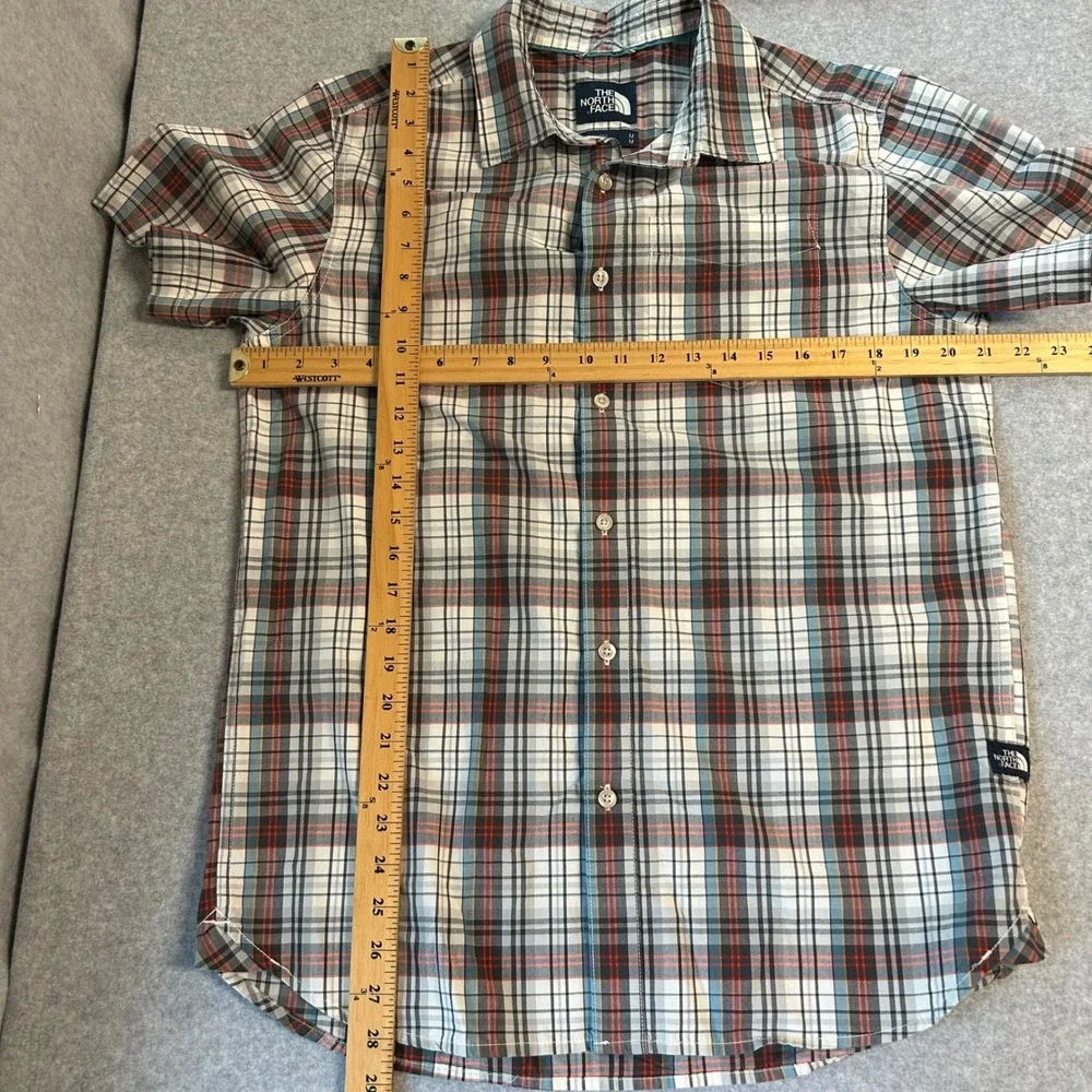 The North Face Mens Medium‎ Hammets Shirt Plaid Button Front Short Sleeve Gorp
